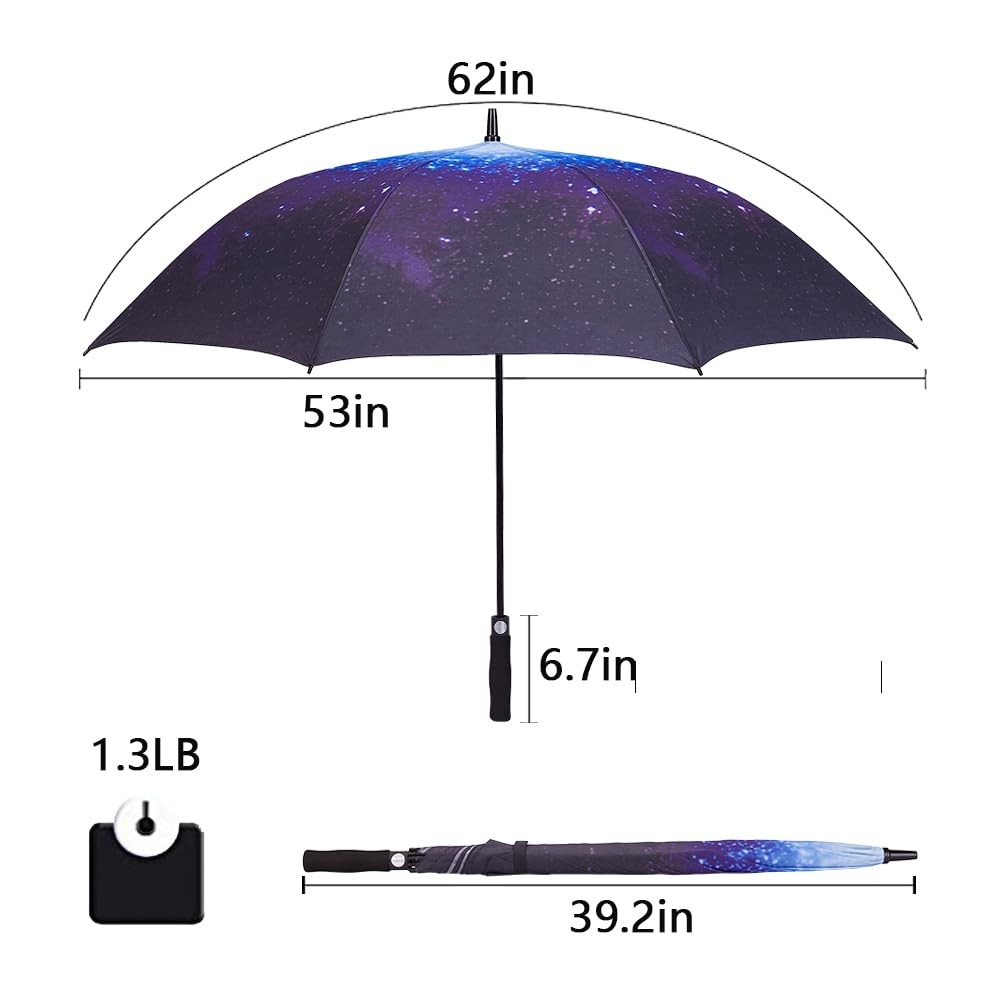 Goothdurs 62/68 Inches Golf Umbrella Automatic Open Windproof Waterproof Large
