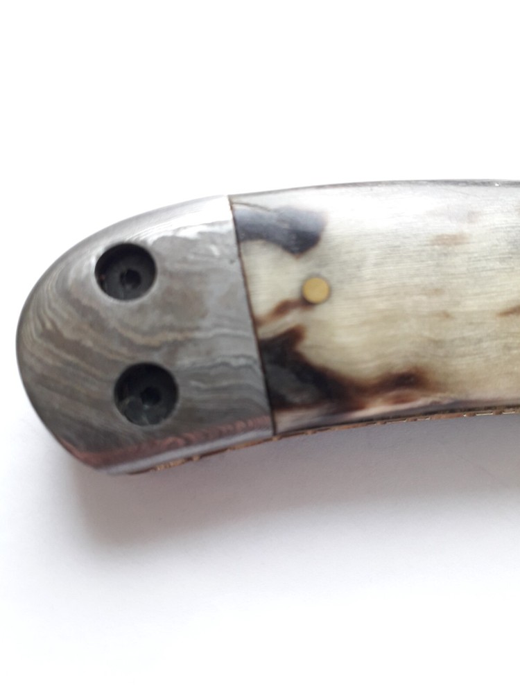 Handmade Folding Knife Damascus Steel