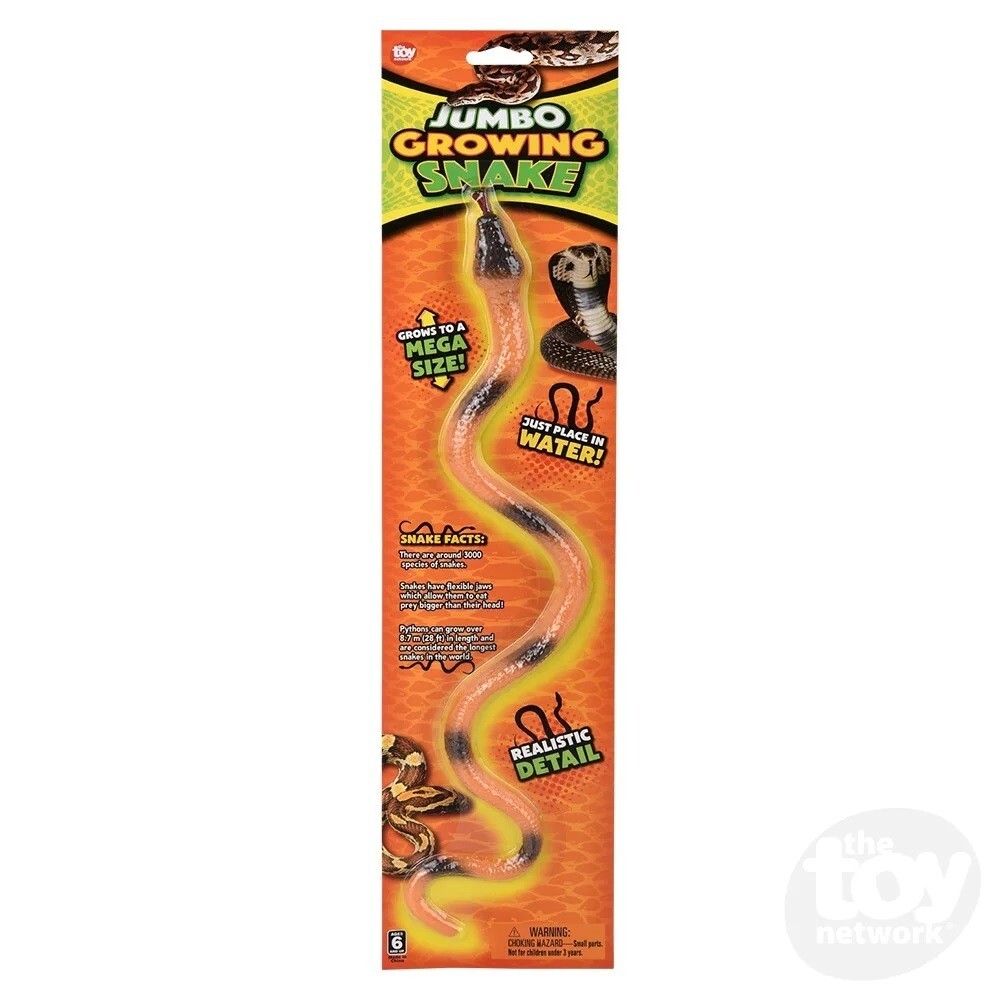 Jumbo Growing Snake - Triples Size in Water! - Various Colors