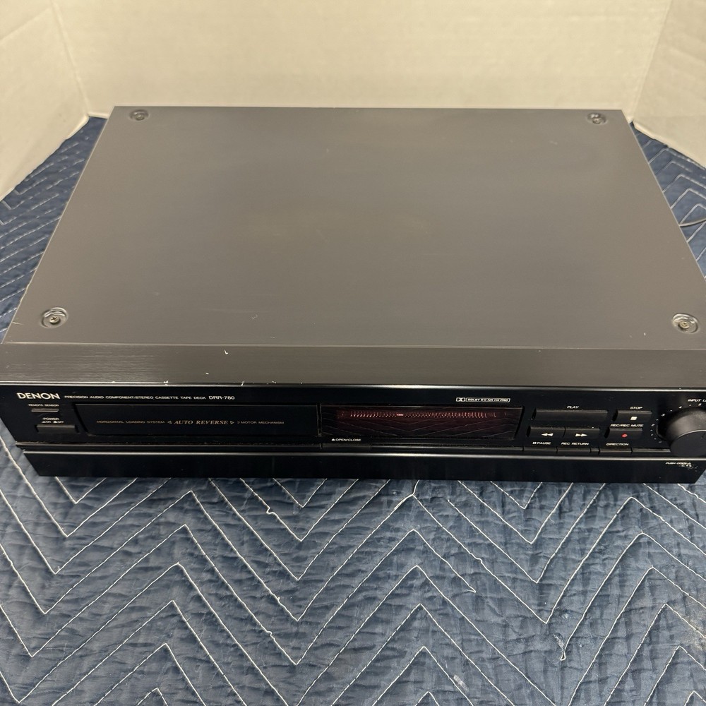 DENON DRR-780 2-HEAD - 2 MOTOR HORIZONTAL LOADING AUTO REVERSE CASSETTE DECK