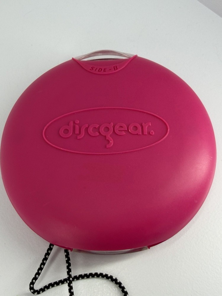Discgear Pink Hard Plastic Clam Shell Two Sided CD DVD Holder