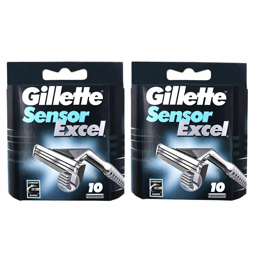 Gillette Sensor Excel Razor Blades - 20 Cartridges