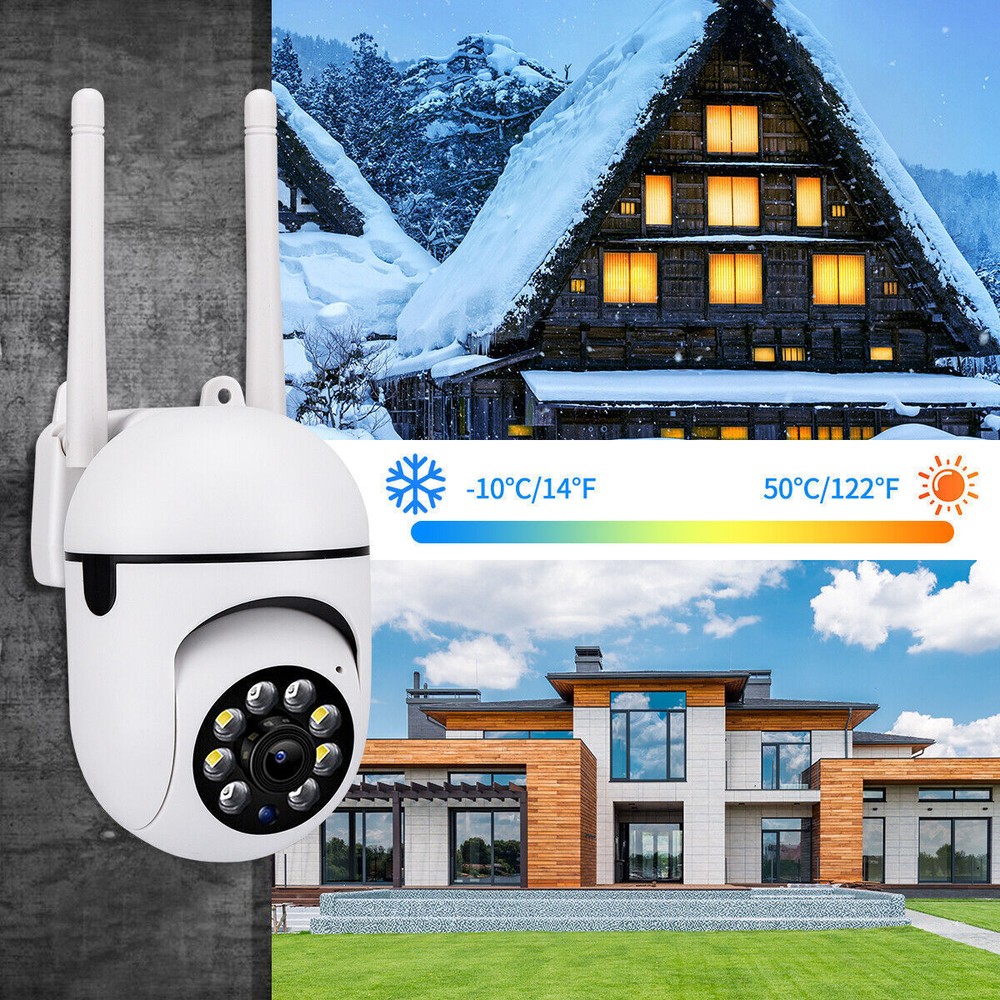 2-Pack Wireless 5G WiFi Security Camera System Smart Outdoor Night Vision 1080P
