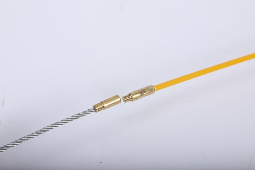 SYSTON Fish Tape Steel Wire Puller 1/8" 100 ft, Cable Puller Tool with Loop Tip