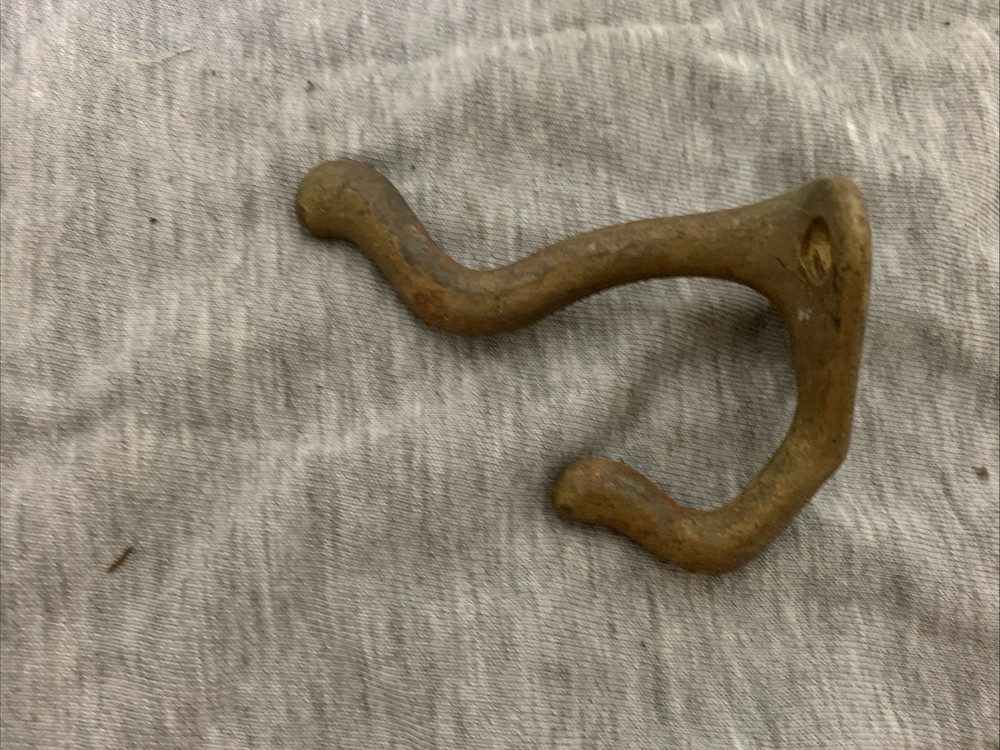 Vintage Cast Brass Double Coat Hook
