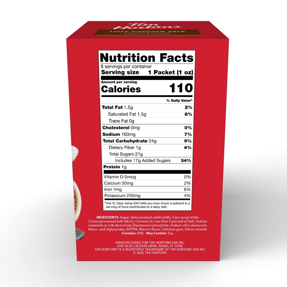 8 Count Hot Cocoa Packets - Luxuriously Creamy Chocolate Experience