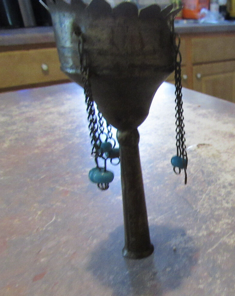Vintage Brass Toy With Beads
