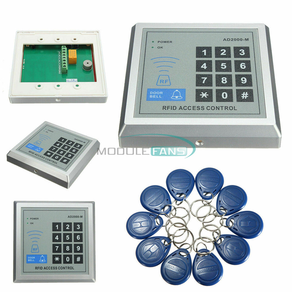 500 User Entry Door Lock Access Security RFID Proximity Control System +180 Keys