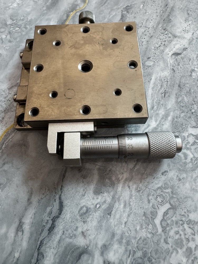 X Linear Stage Positioner Micrometer, Stainless steel- Linear Ball Guide