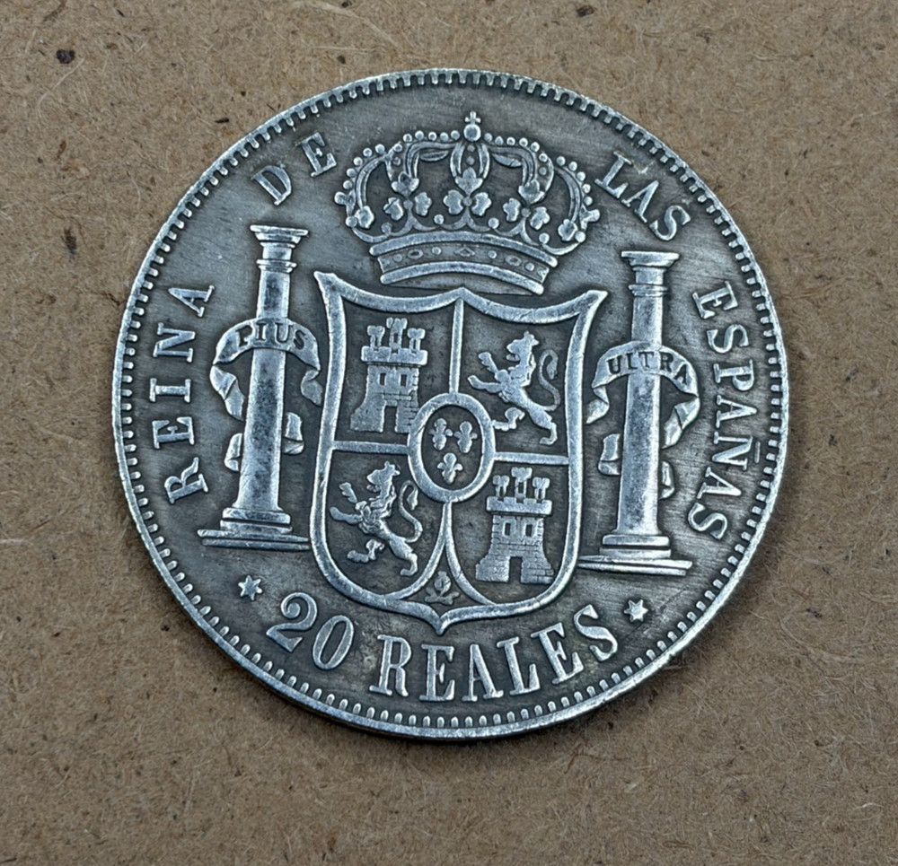 20 Real 1859 Spain Isabel 2