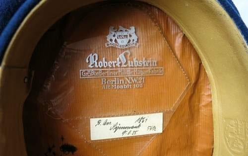 Soviet Russian Infantry visor cap 1947, Made by GERMAN MAKER "EREL", BERLIN