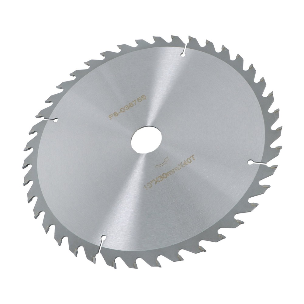 Professional 10"×30mm×40T Circular Blade - Fast Cutting for DIY Projects Silver