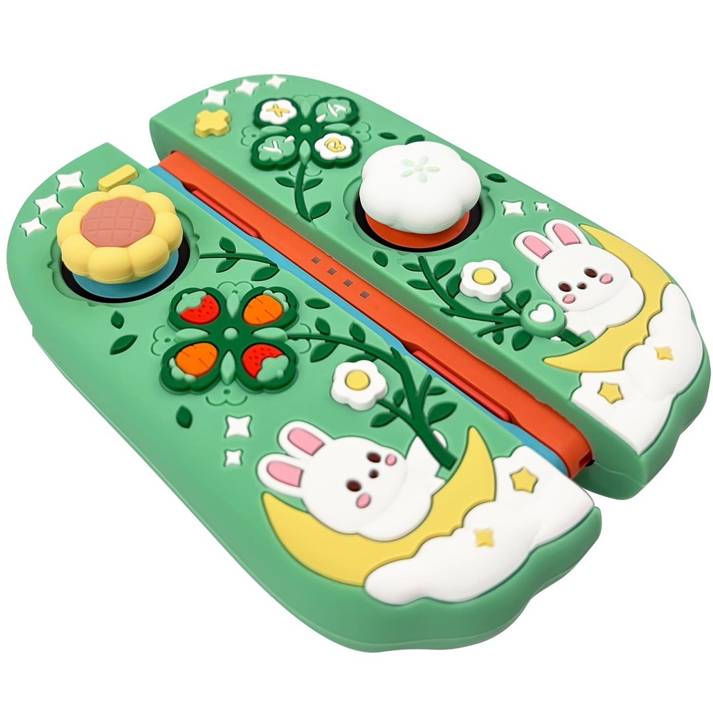 Silicone Protective Case for Nintendo Switch 2 Joy Con Controllers with 2 Sil...