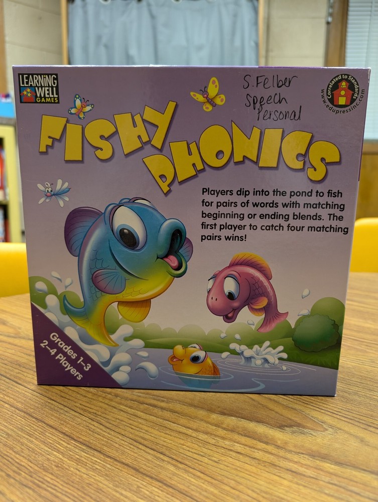Fishy Phonics Match Beginning & Ending Blends Learning Well Games Gr. 1-3
