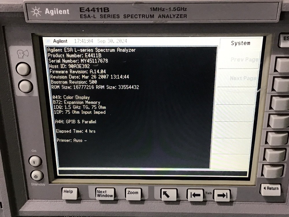 Agilent E4411B Spectrum Analyzer
