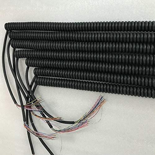 26Core Spiral Coiled Cable for CNC Handheld Encoder Manual Pulse Generator 56m