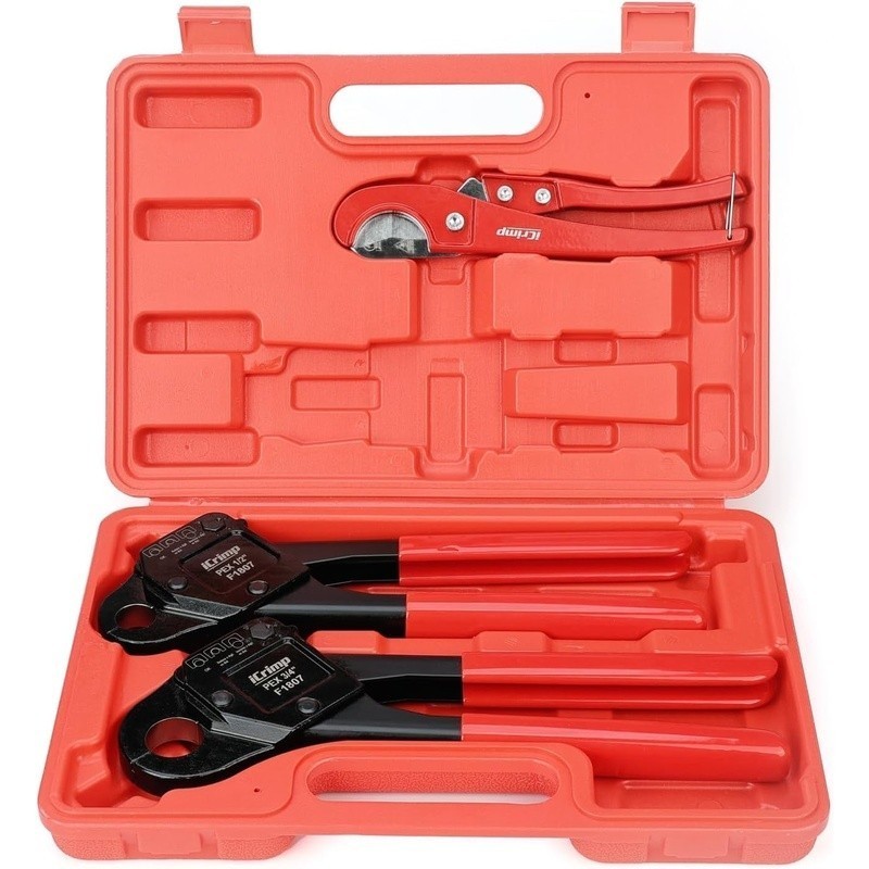 PEX Copper Crimp Ring Angle Tool 1/2in 3/4in PEX Connection Durable Mechanism US