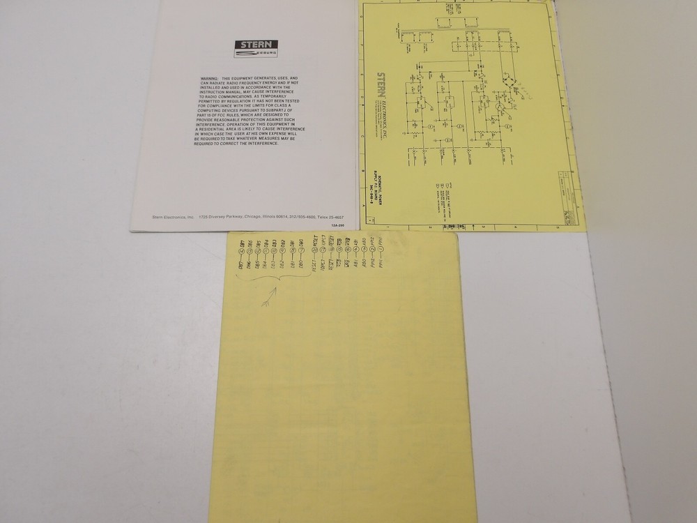 Stern: Super Cobra -  Distributors Complete Paperwork Set