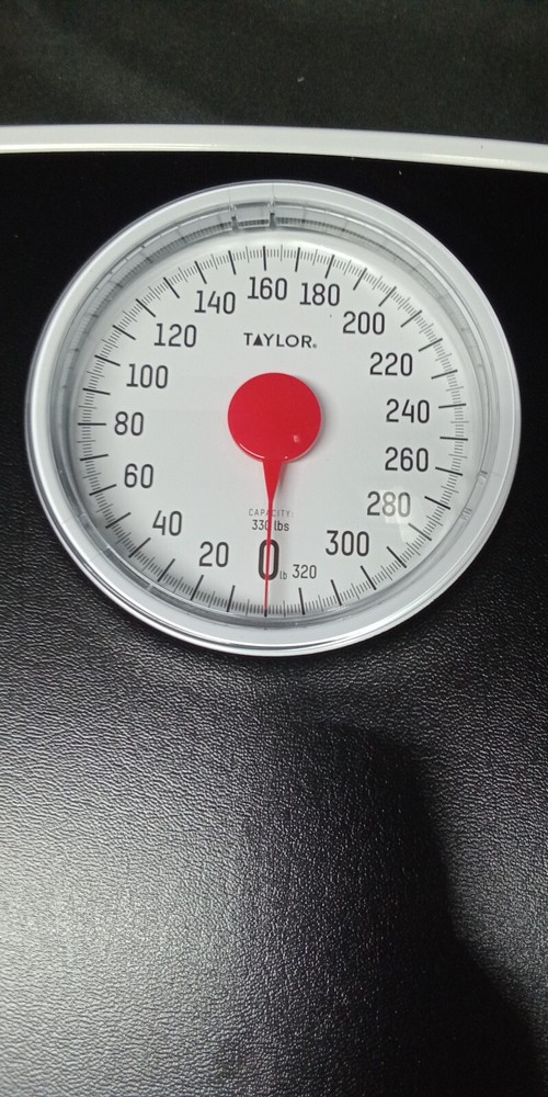 Taylor Analog Dial scale 330 lb. Open box. Tested and works!