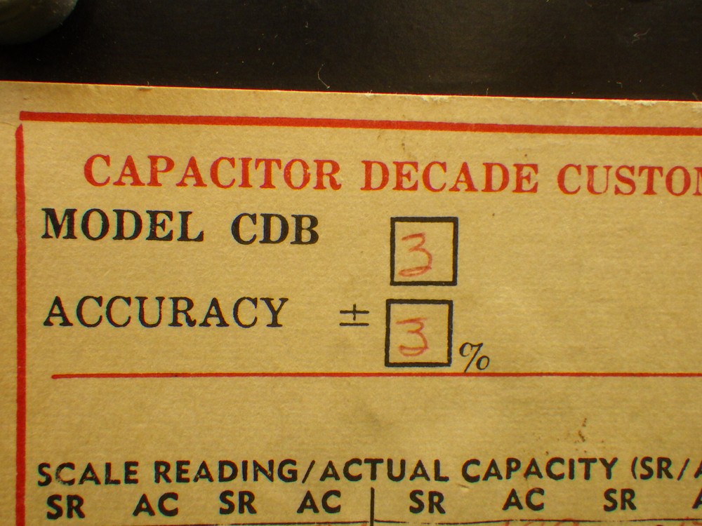 Vintage Cornell-Dubiller CDB Decade Capacitor 600v d.c max/ 220v a.c max