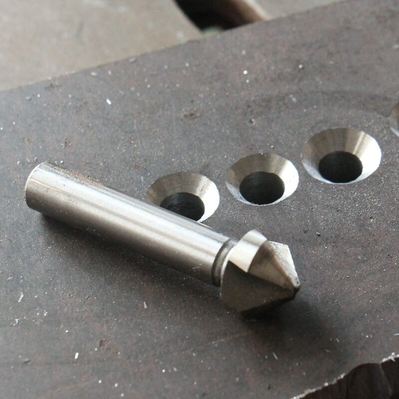 4.5-50mm HSS Countersink Drill Bits 3 Flutes 90 Degree Chamfering Tool For Metal
