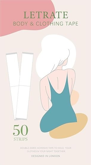 Double Sided Body Tape, 50 Strips