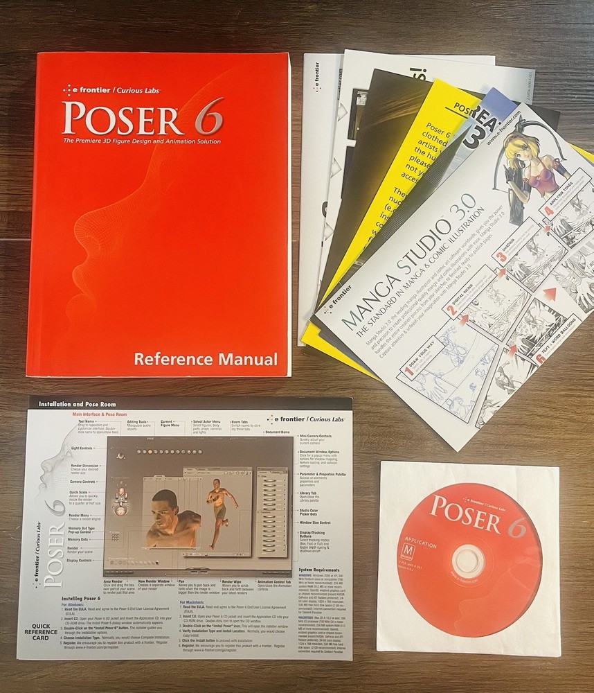 Curious Labs Poser 6 3D Figure Design Animation Software for Mac.