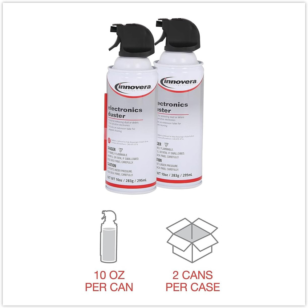 IVR10012 10 oz. Compressed Air Duster Cleaner (2/Pack)