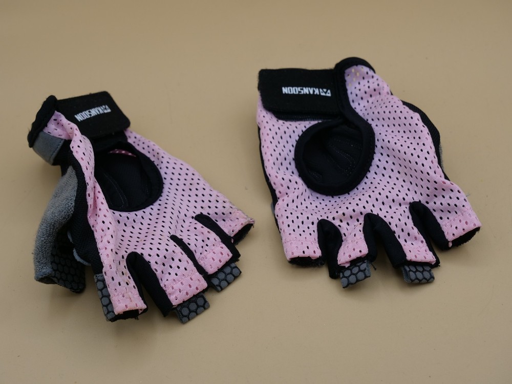 KANSOON Ecotechnology Workout Gloves Exercise Gloves Pink Size Medium