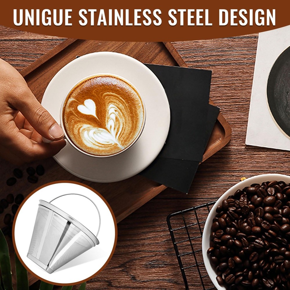 Reusable #4 Coffee Filter Compatible with Technivorm Moccamaster Coffee Machi...