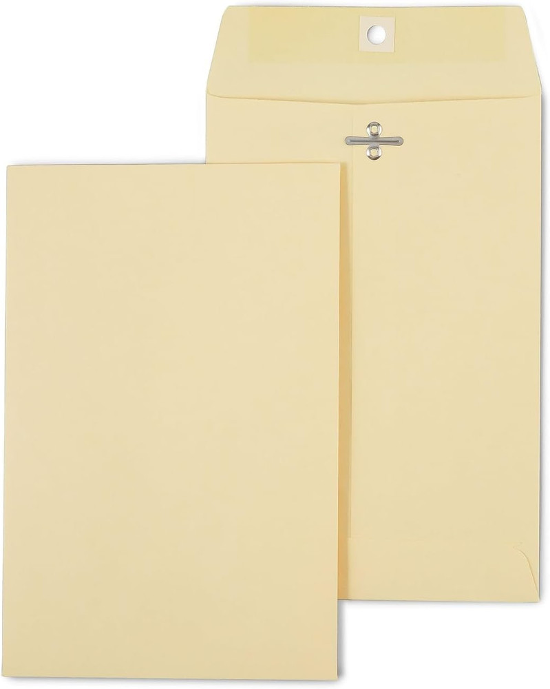 Clasp Extra-Heavyweight Envelopes 6X9 Manila 100/Box