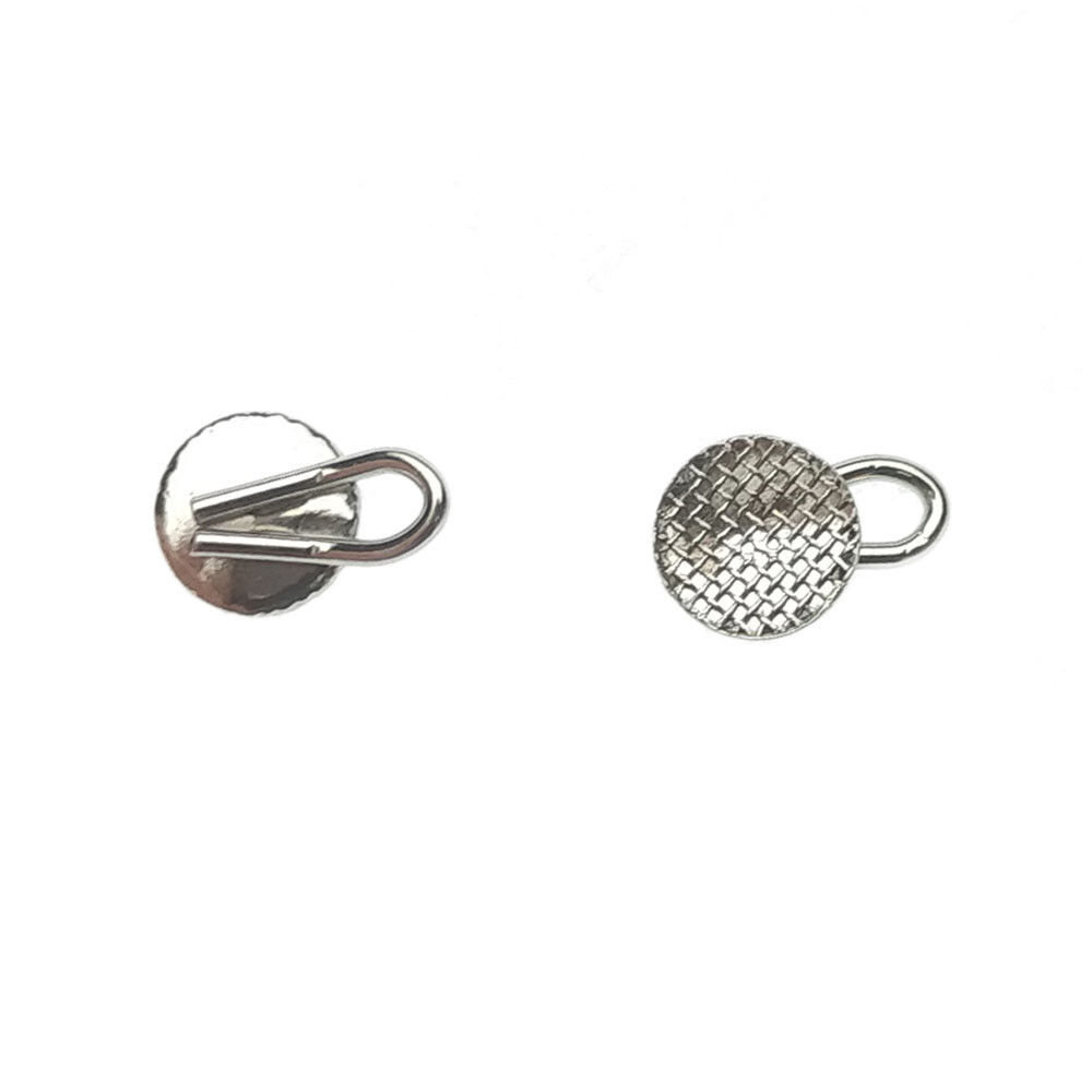 Dental Lingual Button Bondable Round/Rectangular Mesh Base Traction Hook Caplin
