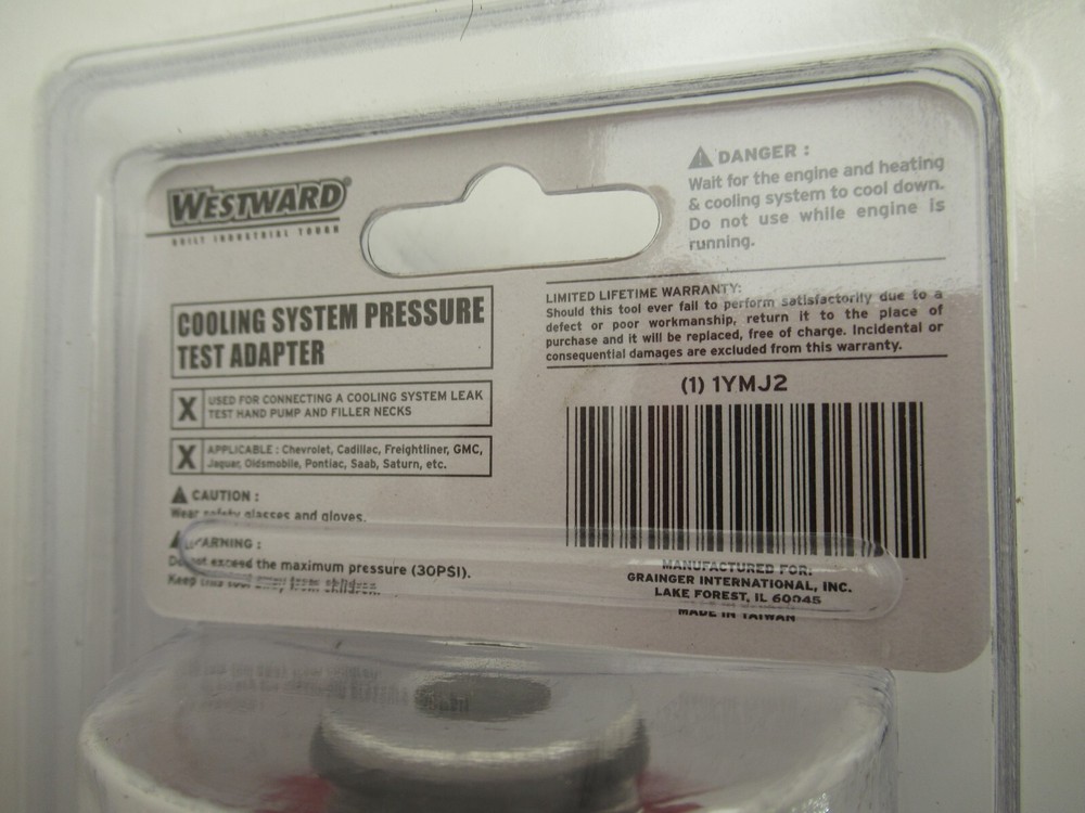 Westward Pressure System Test Adapter 1YMJ2