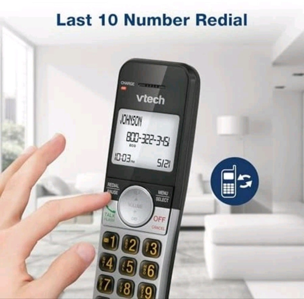 VTech VG232-2 Cordless Phone with Answering Machine -with 2-Handsets Large