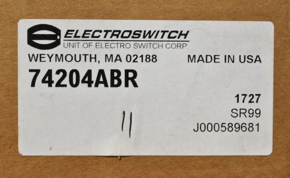 Electroswitch 74204ABR Rotary Switch New