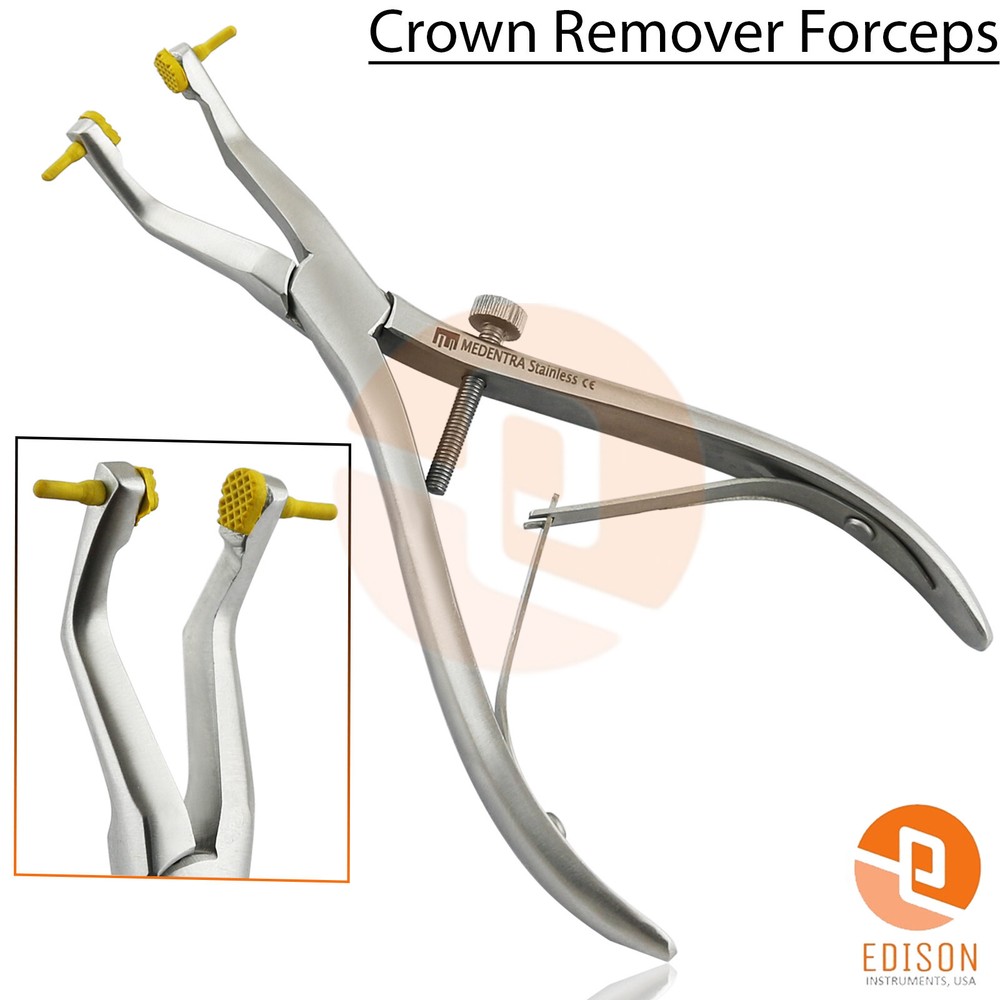 Dental Crown Gun Automatic With 5 Key Attachment Temporary Crown Removal Forceps