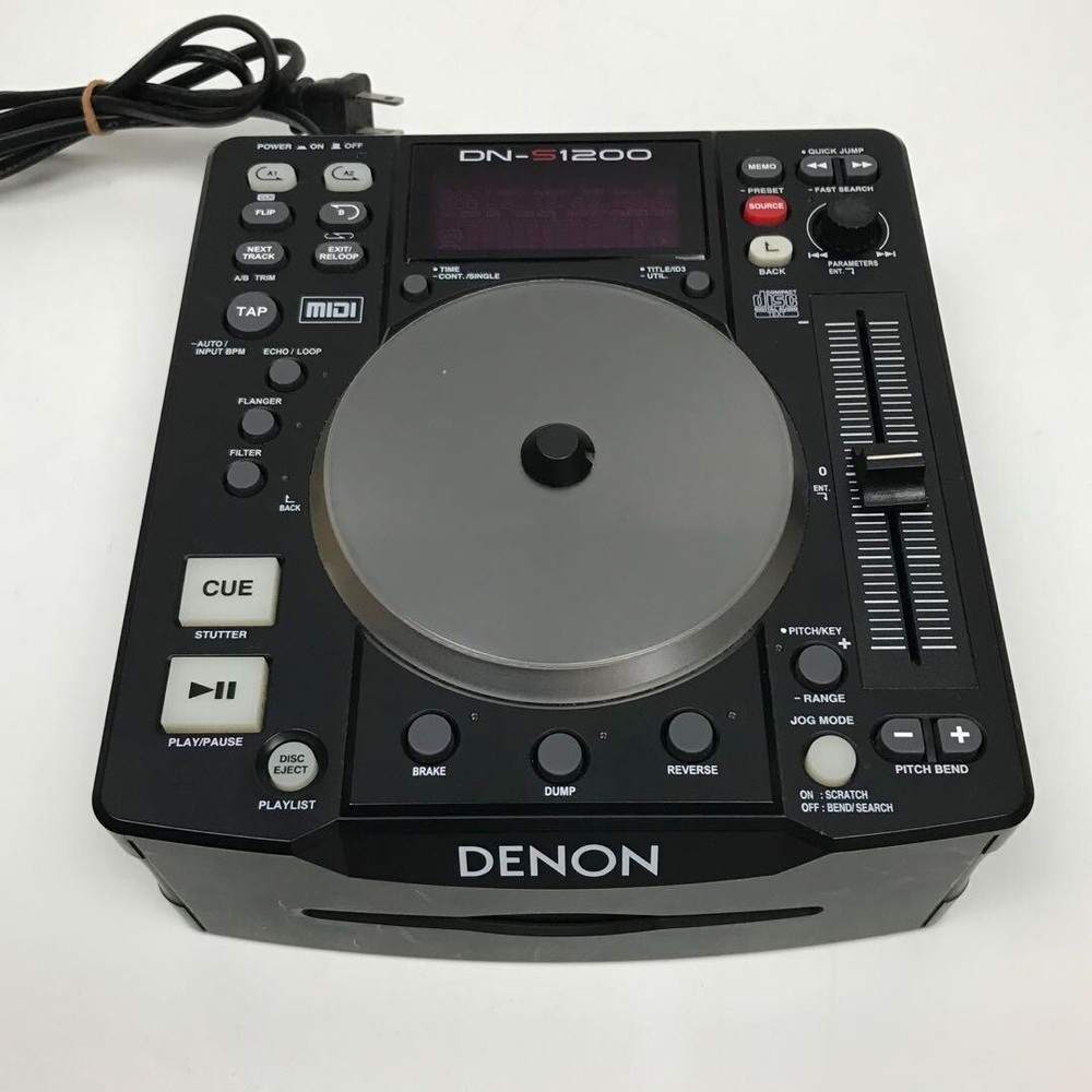 Denon DJ DN-S1200 single Portable CD/MP3 USB Player MIDI Controller