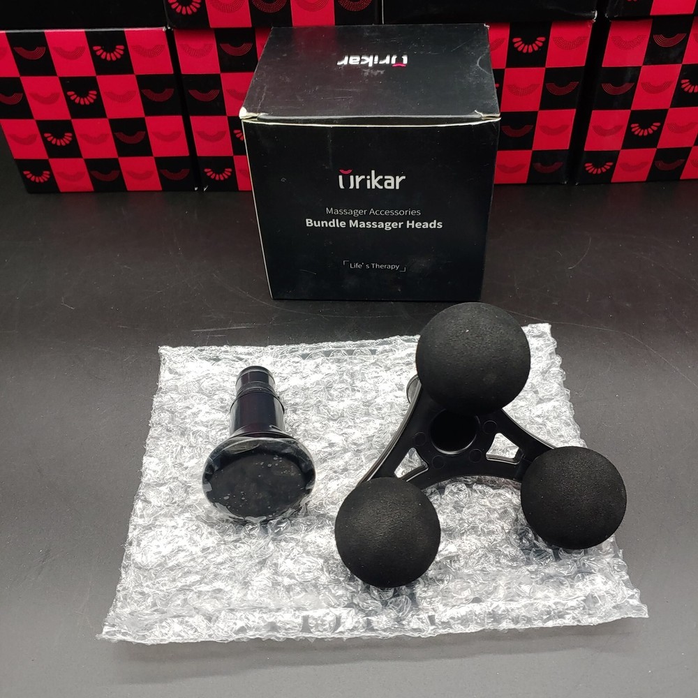 URIKAR Massager Heads Accessories Bundle: Triangular Soft Head & Heating Head