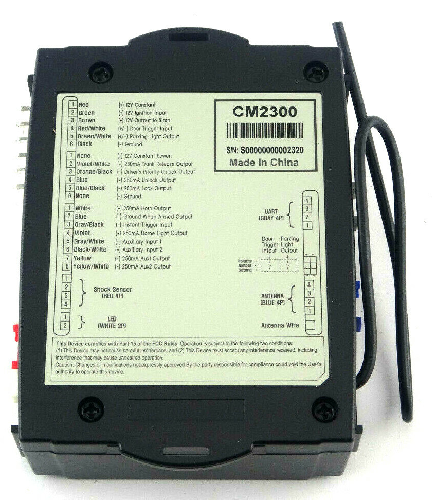 Firstech Replacement CM-2300 Alarm Brain Replacement Alarm Brain Only Free Ship