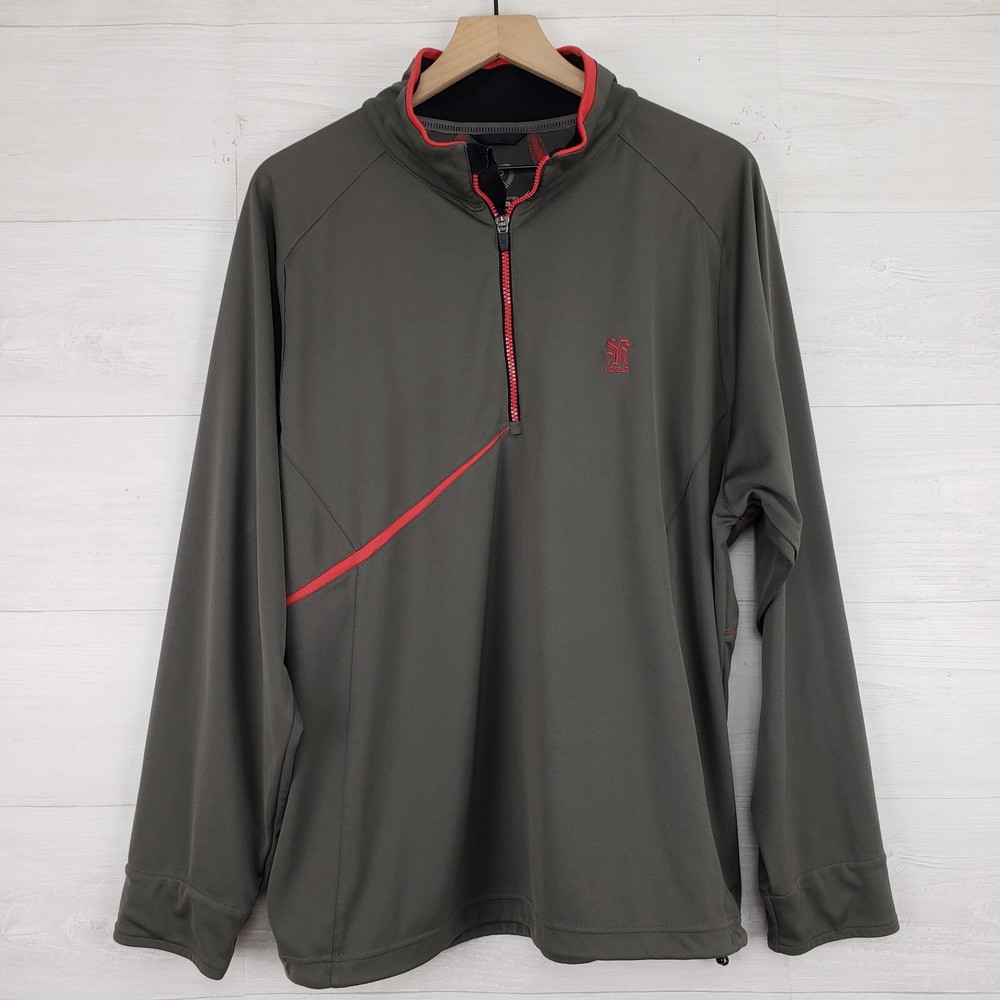 Zero Restriction 1/4 Zip Pullover Tour Series Golf Long Sleeve Shirt Size Large