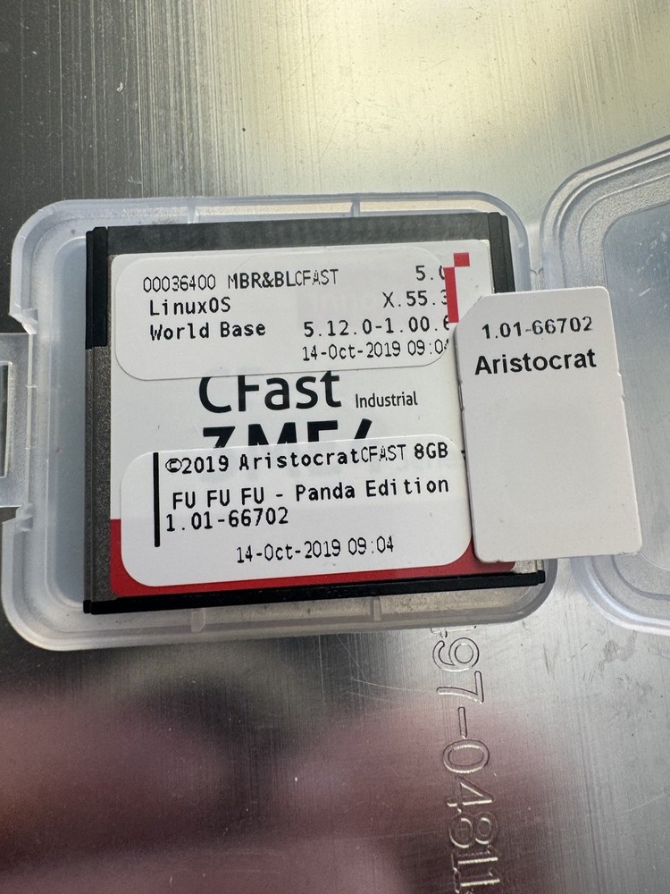 Aristocrat Software Fu Fu Fu Panda Game Helix Arc