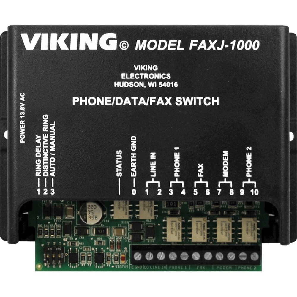 Viking Electronics Faxjack Phone/Fax Switch (FAXJ1000)
