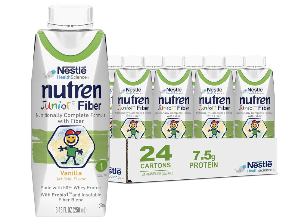 Nutren Junior Fiber Vanilla, 24 Count