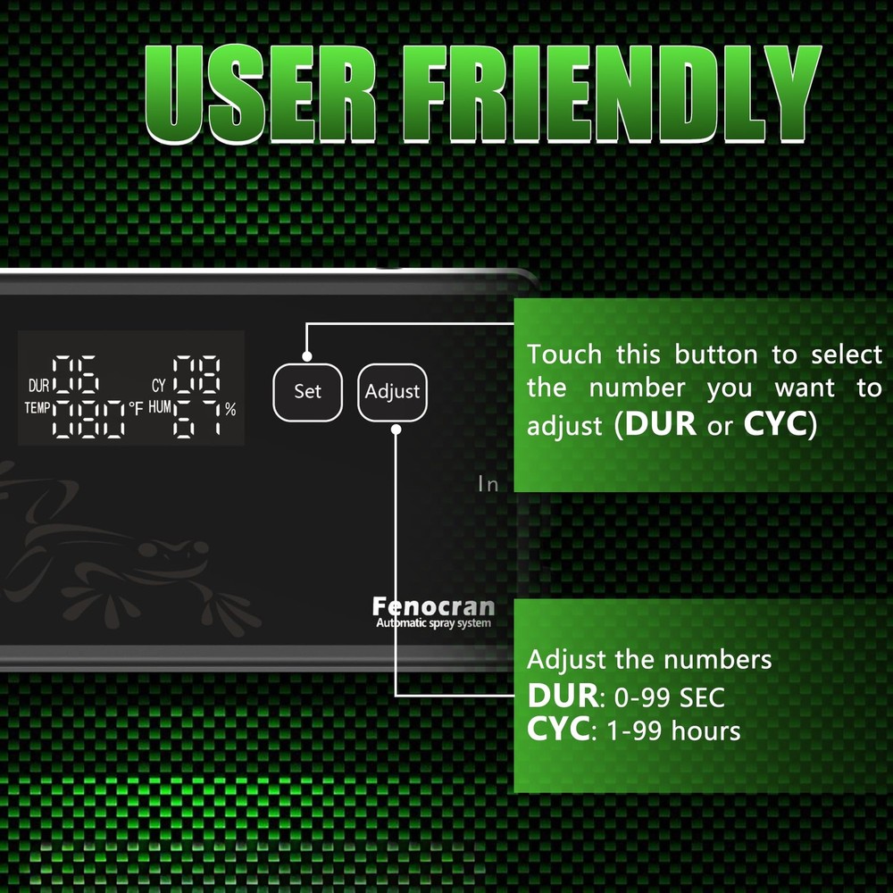 Automatic Reptile Mister System, Reptile Humidifiers Misting System