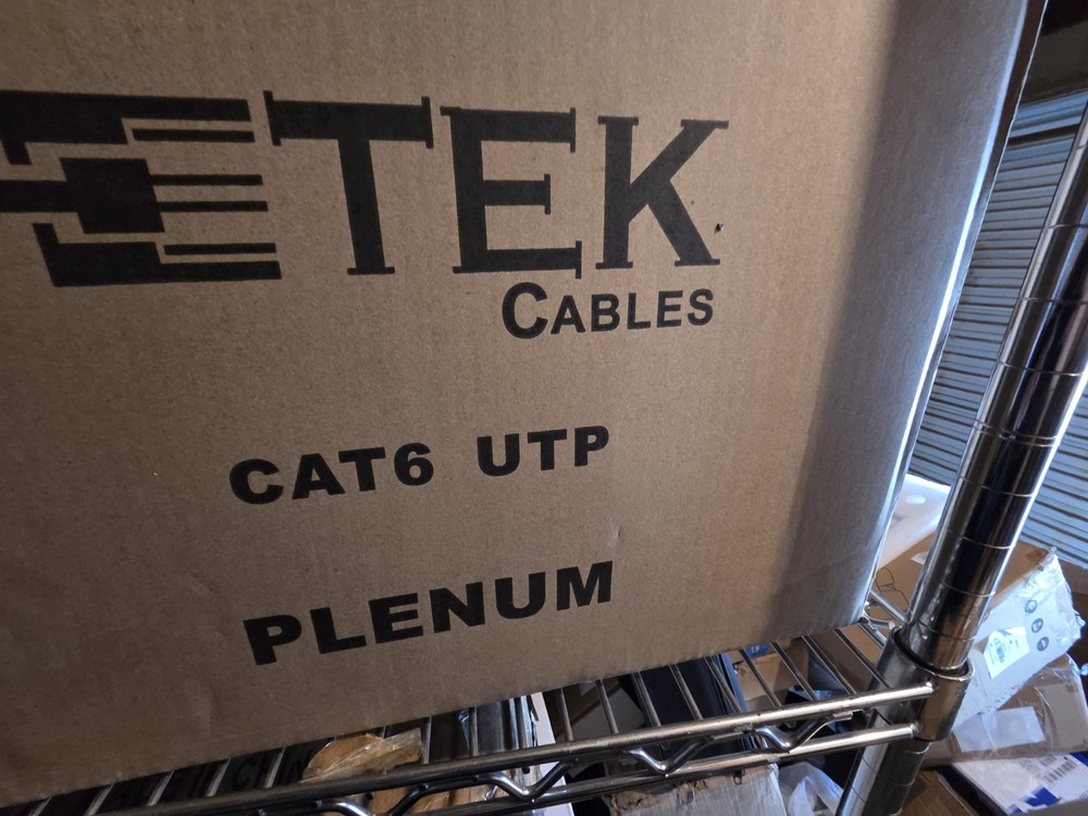 Etek Cat6BC UTP Plenum 1000ft Blue