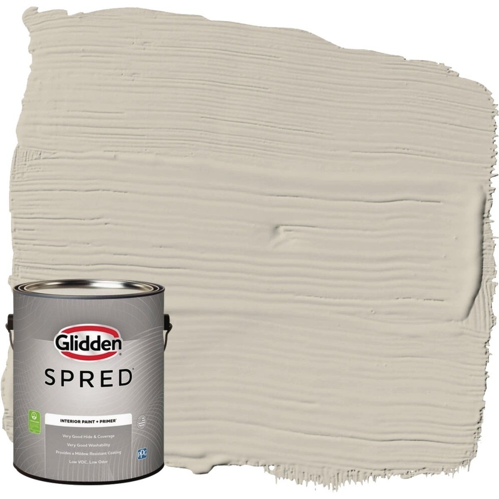 Glidden Spred Interior Grab-N-Go Paint + Primer Eggshell Paint, Storm's Coming,