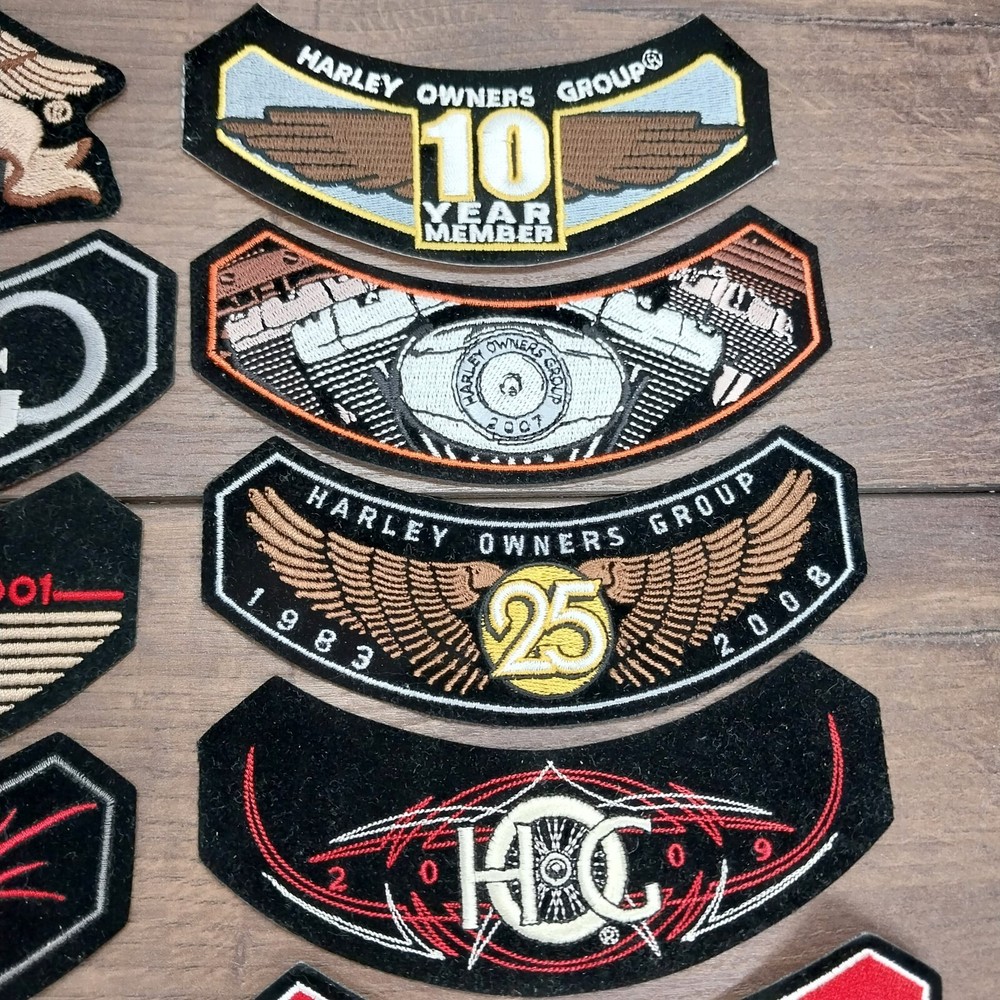 Original HOG Harley Davidson Motorcycle Owners Group 15 Patches 2000-2012