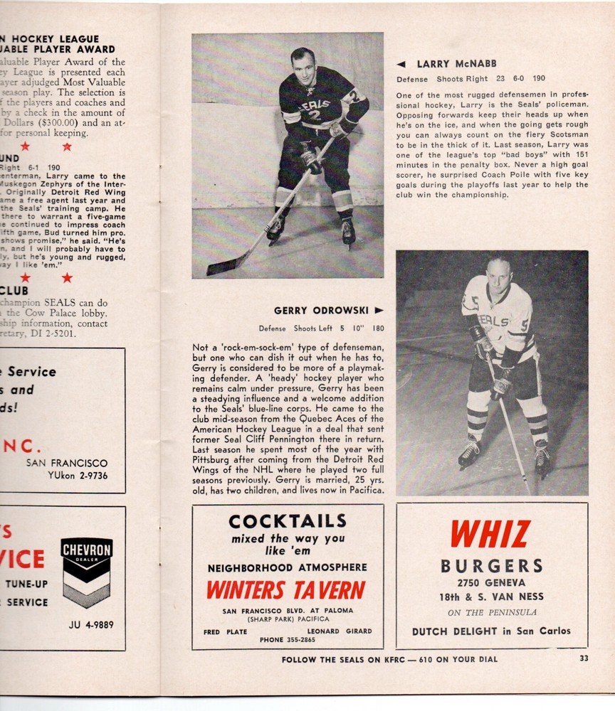 1963-64 NHL Lester Patrick Cup Finals Program Seals vs Blades 2 Ticket Stubs