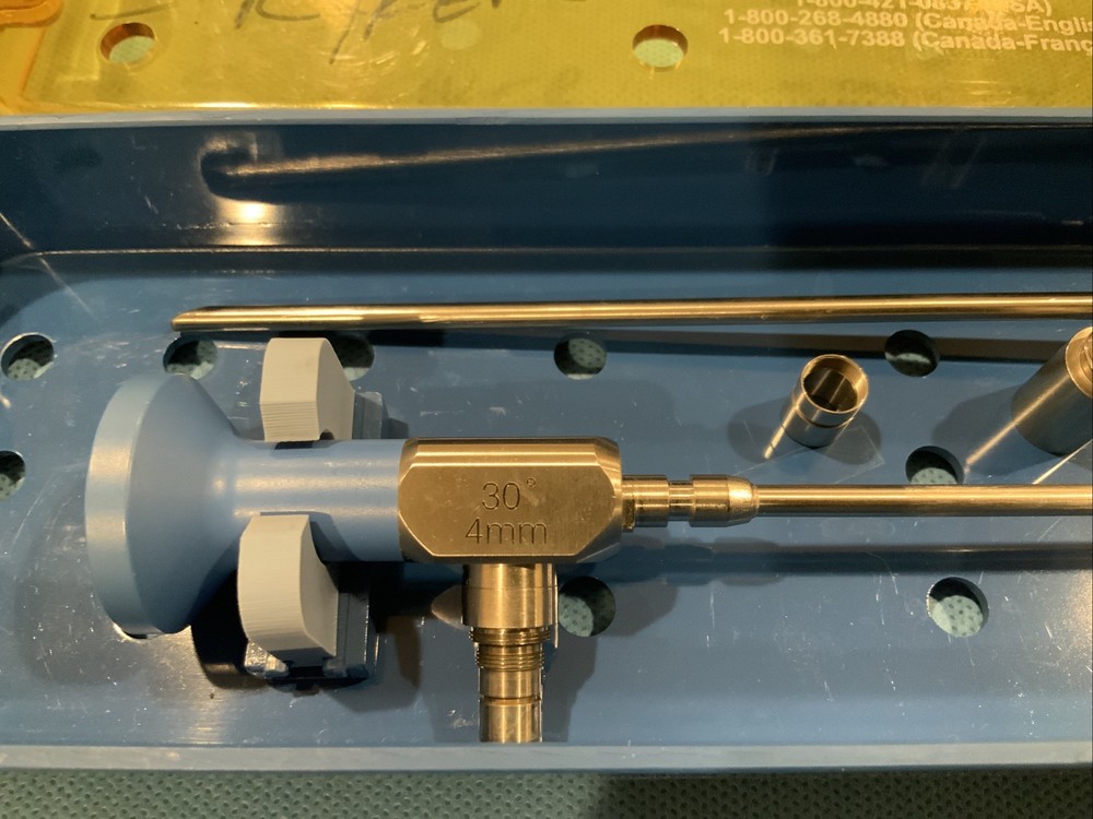 Stryker 30 and 70 Deg Arthroscopy Scopes With Light-source Adaptors. With Case!