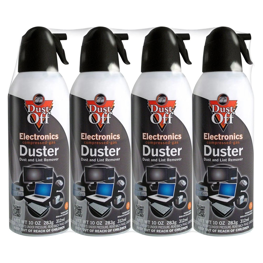 Falcon Dust-Off Electronics Compressed Gas Duster, 10 oz - (4-PACK)